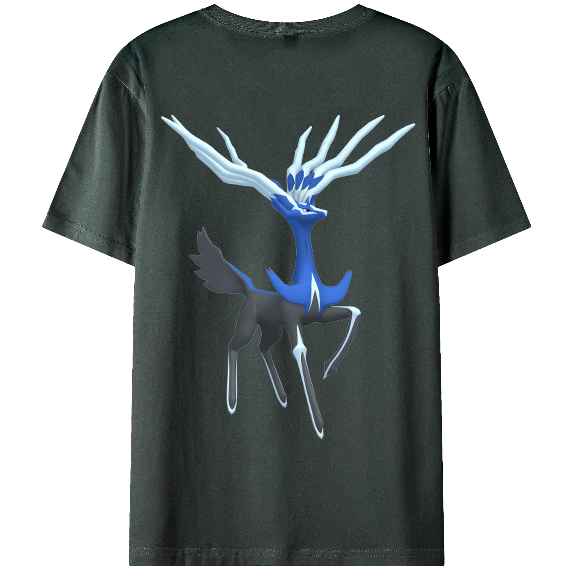 （画像用） ポケットモンスター Pokémon 綿100％ メンズ半袖Tシャツ（バックプリント） 通気性
